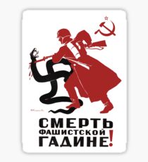 Death to Nazi Beast! Sticker