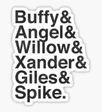 The Scooby Gang Vintage Black Sticker