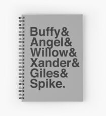 The Scooby Gang Vintage Black Spiral Notebook