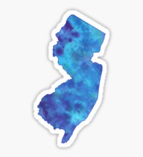 New Jersey Tye Dye Sticker