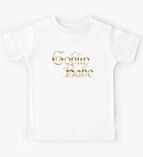 Labyrinth Goblin Babe (black bg) Kids Tee