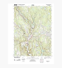 USGS TOPO Map Connecticut CT Thomaston 20120523 TM Photographic Print