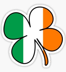 Four Leaf Clover/Shamrock Ireland Flag Sticker
