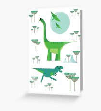 Dinos Greeting Card