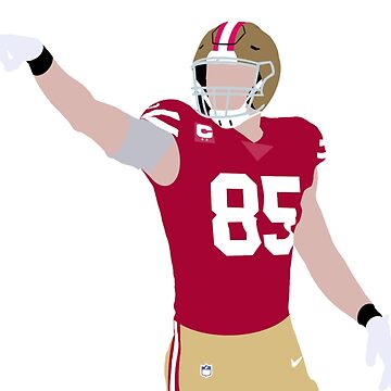 George Kittle Football Edit Tapestries 49ers - George Kittle - Sticker