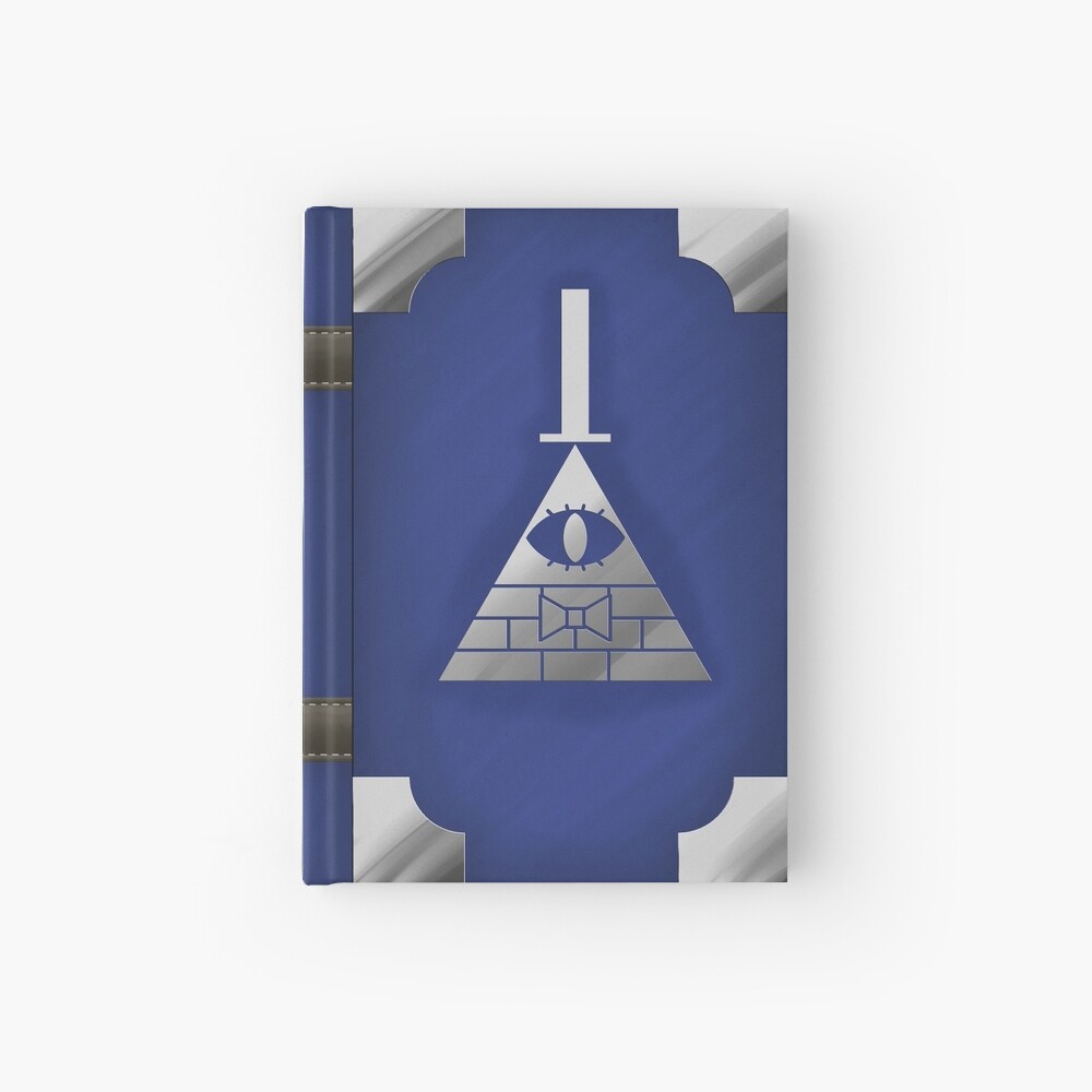 Gravity Falls Inspired Book of Cipher, BLUE Hardcover Journal