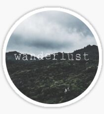 Pegatina Montañas Wanderlust