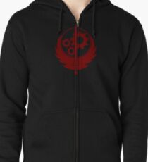 Brotherhood of Steel Emblem (Red) Zipped Hoodie