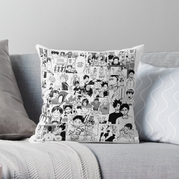 Haikyuu!! - Manga Collage Throw Pillow