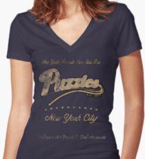 Puzzle's Bar - How I Met Your Mother Women's Fitted V-Neck T-Shirt