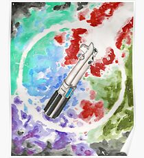Anakin Light Saber Poster