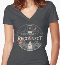 Reconnect Women's Fitted V-Neck T-Shirt