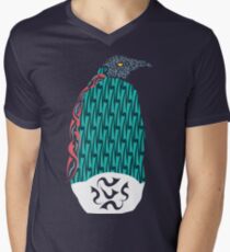 Abstract Penguin Men's V-Neck T-Shirt