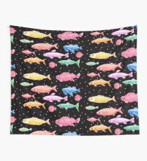 rainbow fish in the dark Wall Tapestry
