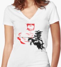 Polish Hussar Women's Fitted V-Neck T-Shirt