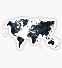 Forests at Night - World Map Sticker