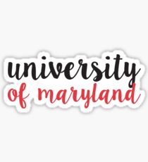 University of Maryland - SCRIPT Sticker