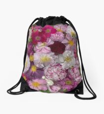 Bed of Roses Drawstring Bag