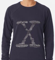Wisdom of X-Files (Gray) Lightweight Sweatshirt