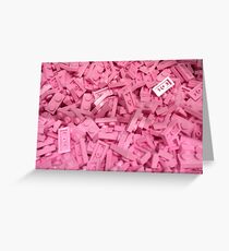 Pink Lego Ocean Greeting Card