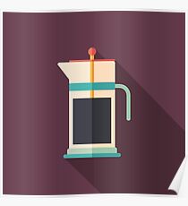 French Press Coffee Poster