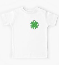 Green Clover Ribbon Kids Tee