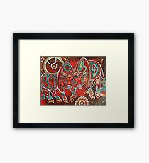 Two Bulls Framed Print