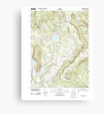 USGS TOPO Map Connecticut CT Sharon 20120521 TM Canvas Print