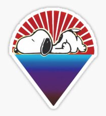 snoopy down under the stars Sticker
