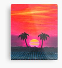 Retro sunset 2 Metal Print
