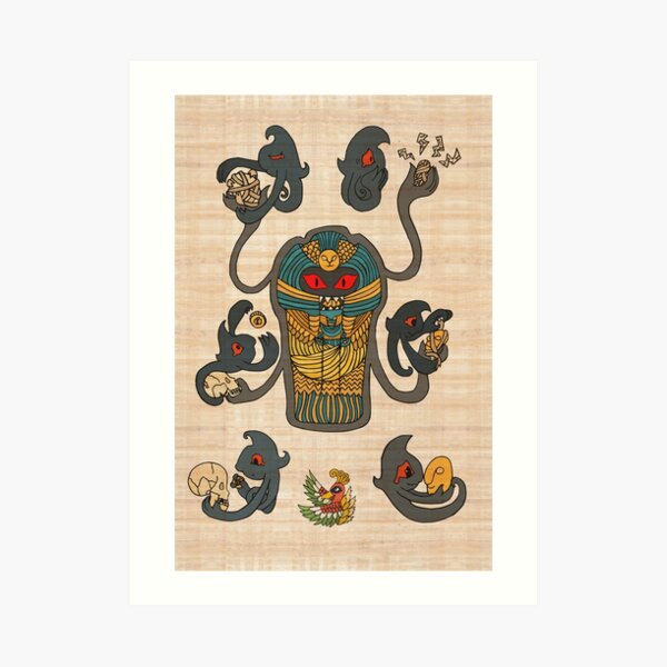 Cofagrigus & Yamask Art Print