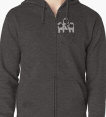 Pocket Pug Zipped Hoodie