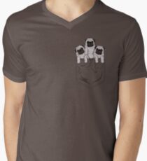 Pocket Pug Men's V-Neck T-Shirt