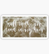 Salt in the air. Sand in my hair. Sticker