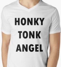 honky tonk angel V-Neck T-Shirt