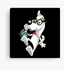 GENIUS DOG GENIUS Canvas Print