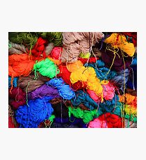 Colorful Yarn Photographic Print