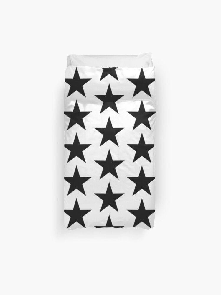 Black Star Duvet Cover By Kerchow Redbubble