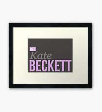Detective Kate Beckett Framed Print