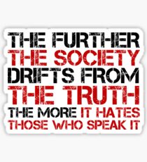 George Orwell Quote Free Speech Truth Political Sticker