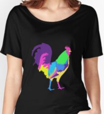Psychedelic Chicken Women's Relaxed Fit T-Shirt