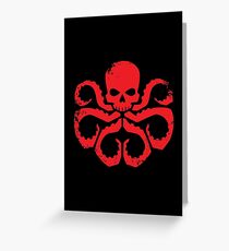 HYDRA Badge - Red Greeting Card