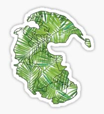 Leafy Pangea Sticker