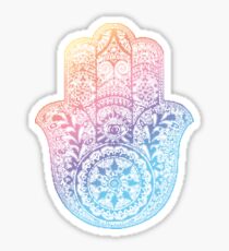 Regenbogen Hamsa Sticker