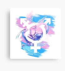 Trans Pride Dragon Metal Print