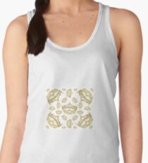 Queen of Hearts gold crown tiara tossed about by Kristie Hubler Women's Tank Top