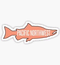 Pegatina PNW salmón pescado