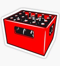 Beer drinking booze box Sticker
