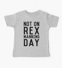 Camiseta para bebés Rex Manning Day_Black