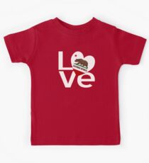Red and White California LOVE Kids Tee